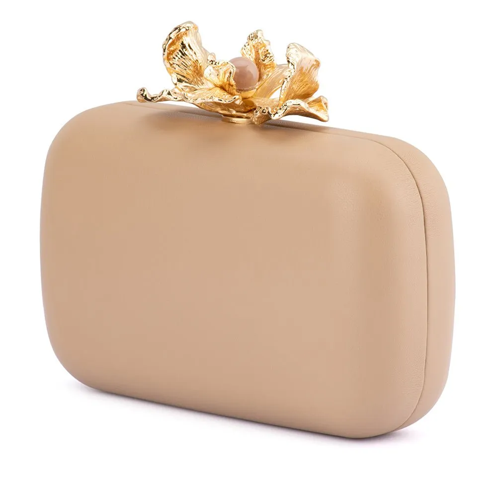 ADELE Orchid Lock Clutch sold by Olga Berg product image thumbnail 5