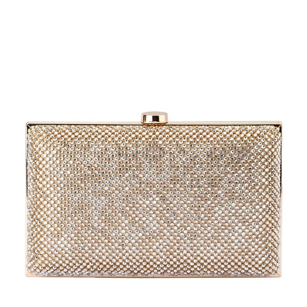 VIVIANA Crystal Mesh Clutch sold by Olga Berg