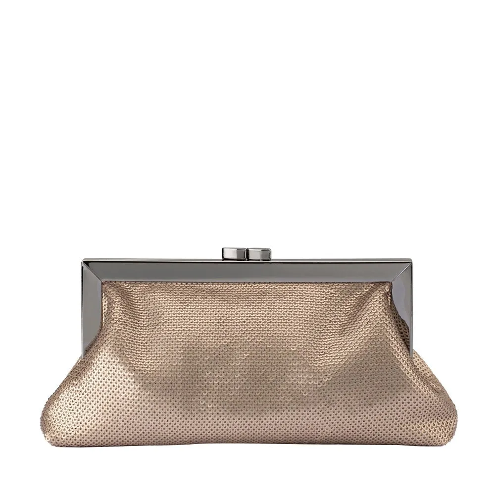 ZEPHYR Sequin Clutch sold by Olga Berg
