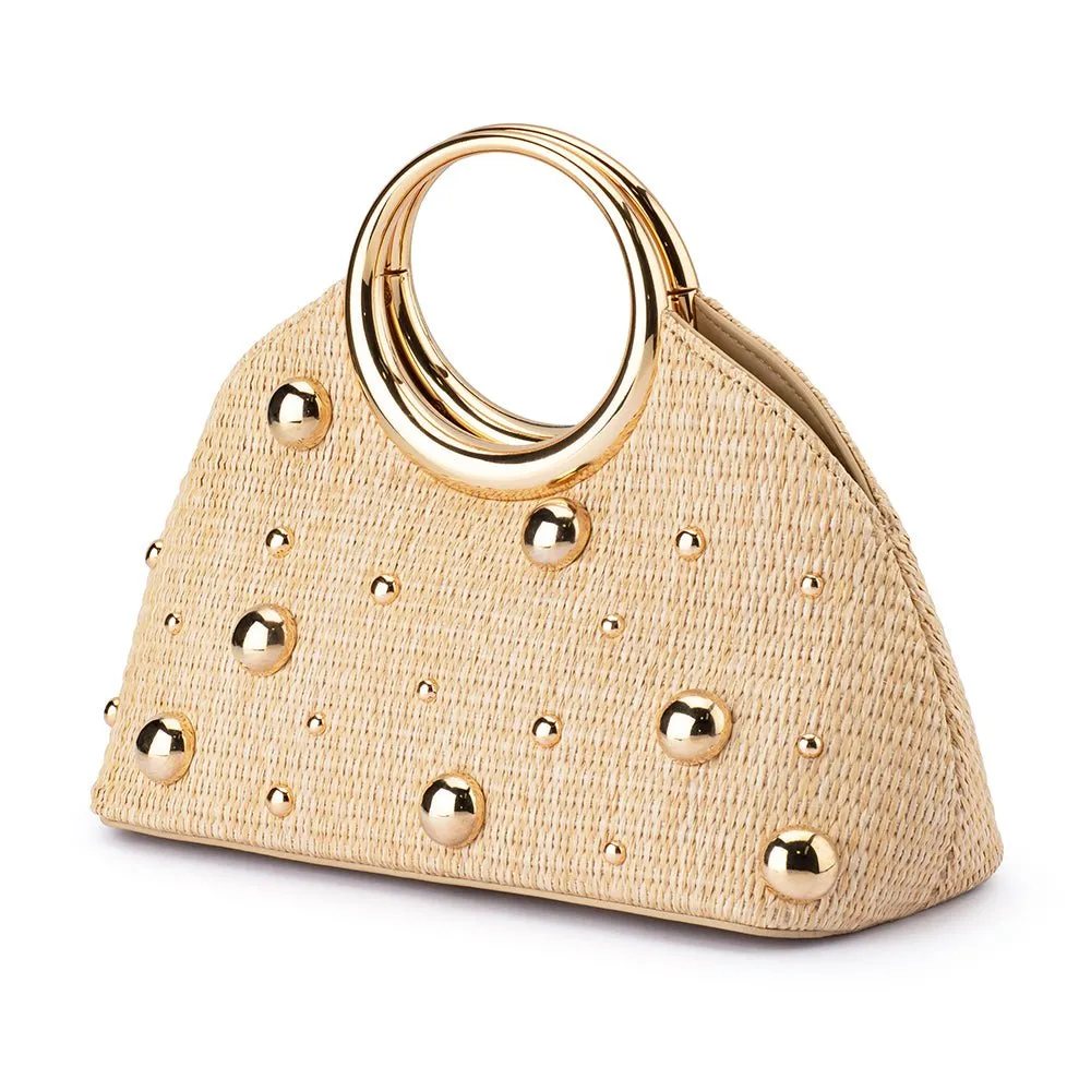 CHARLOTTE Woven Top Handle sold by Olga Berg product image thumbnail 5