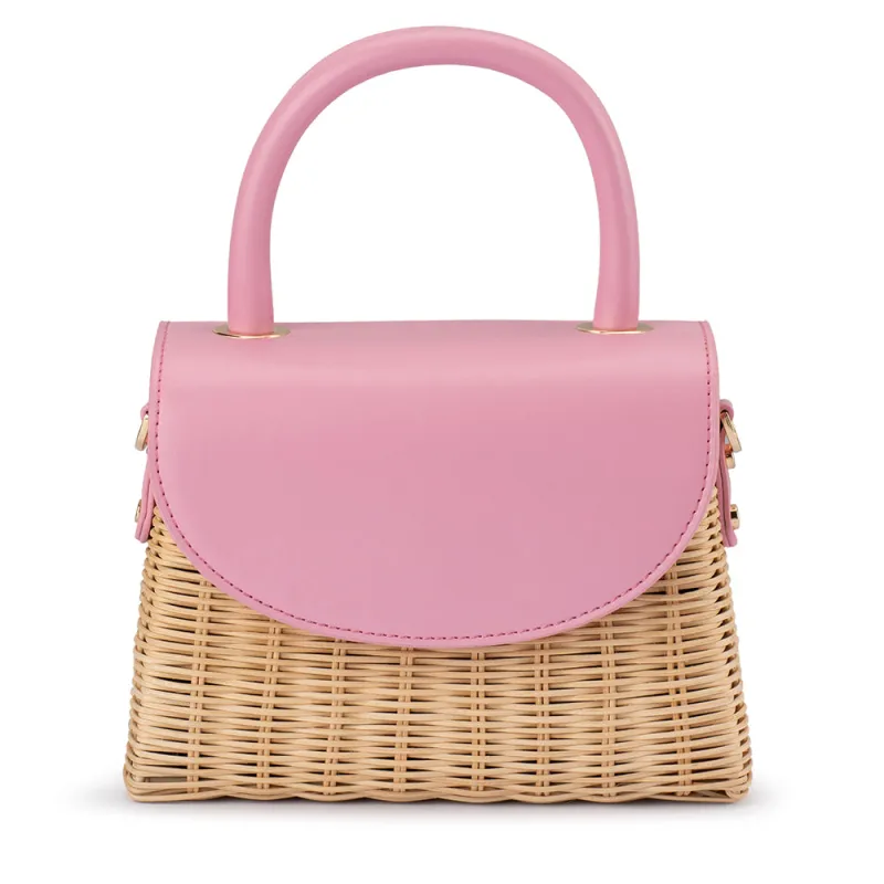 ELLE Wicker Top Handle made by Olga Berg