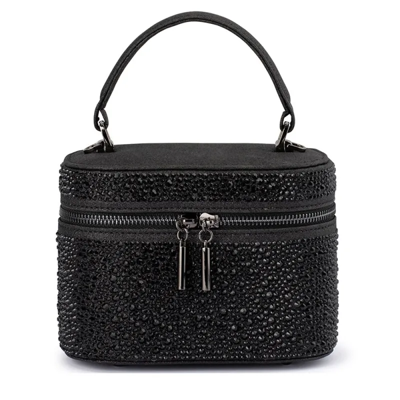 BECKIE Zip Top Crystal Bag made by Olga Berg