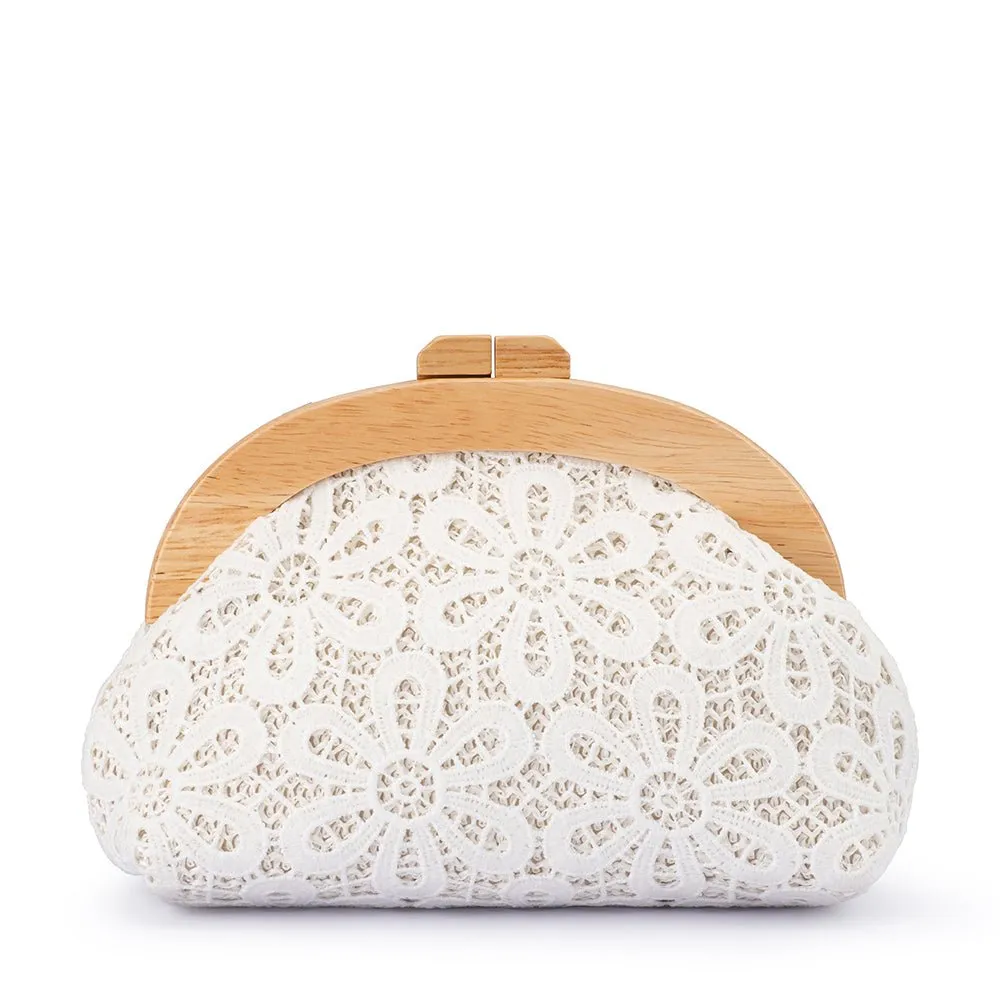 BONNIE Lace Clutch sold by Olga Berg