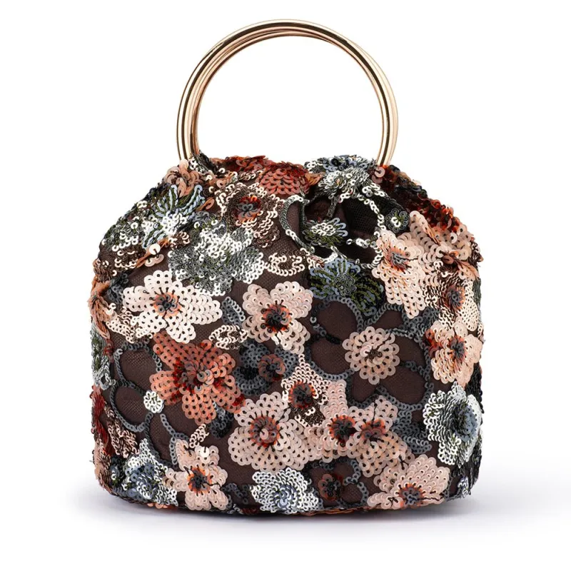 ALFIE Floral Sequin Bag made by Olga Berg