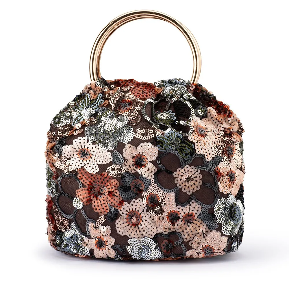ALFIE Floral Sequin Bag sold by Olga Berg