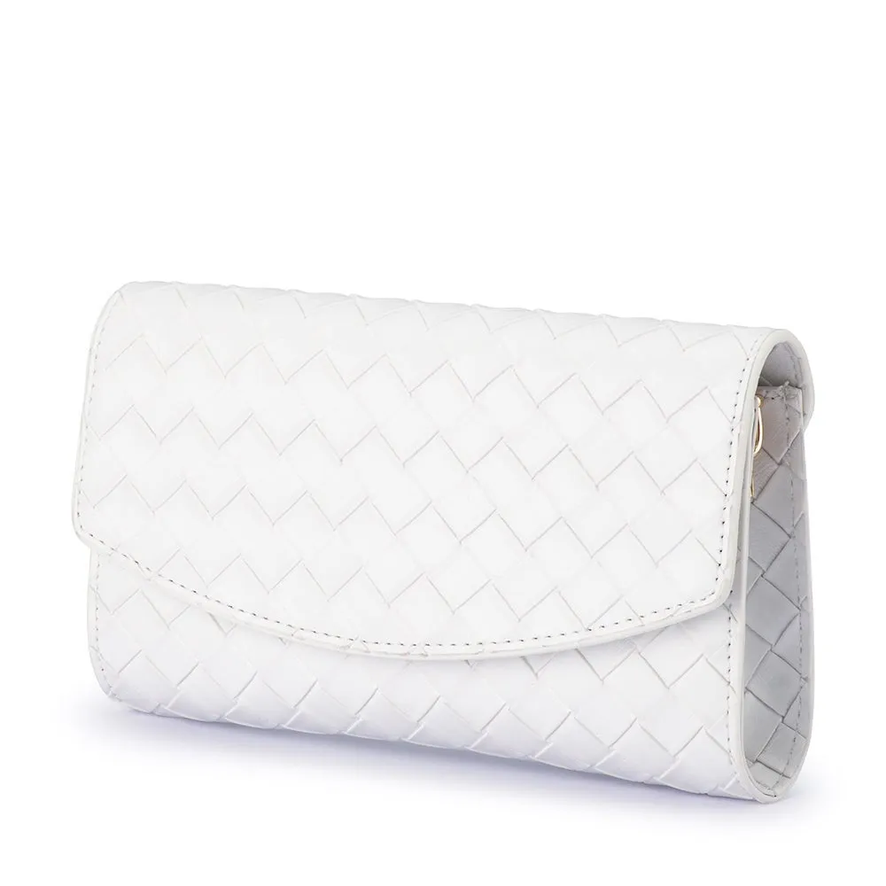 AISHA Embossed Clutch sold by Olga Berg product image thumbnail 5