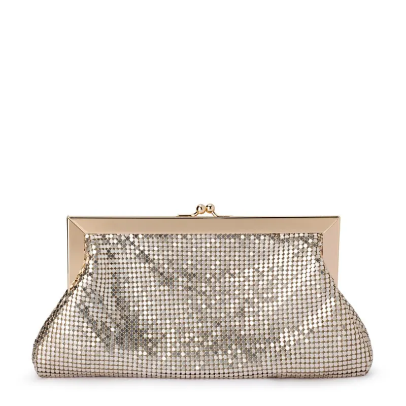 ZARA Mesh Frame Clutch sold by Olga Berg
