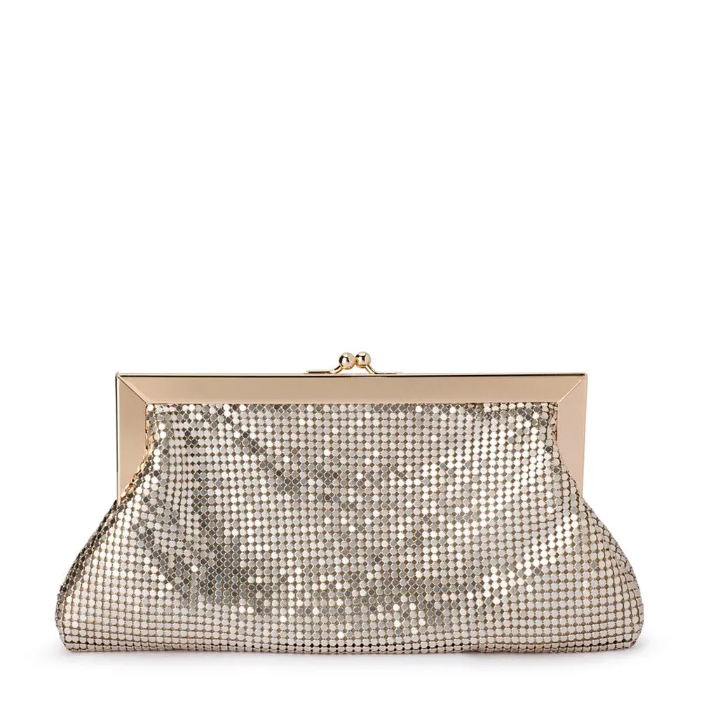 ZARA Mesh Frame Clutch sold by Olga Berg