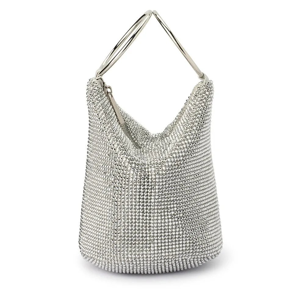 ELLIE Crystal Mesh Handle Bag sold by Olga Berg product image thumbnail 4