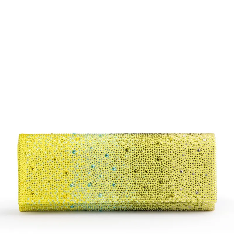 CAMILLE Ombre Hotfix Clutch sold by Olga Berg