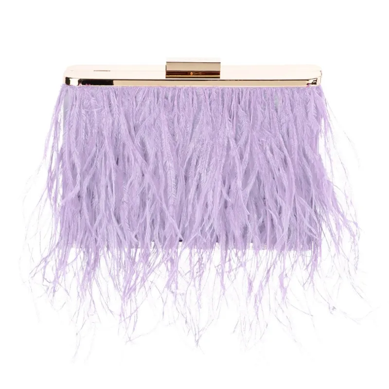 ESTELLE Feather  Clutch sold by Olga Berg