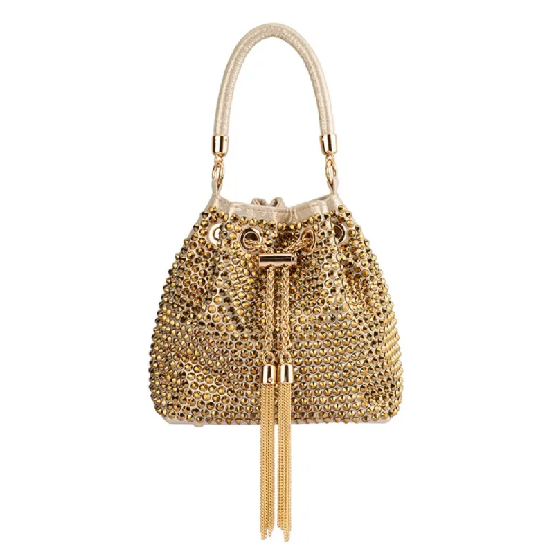 SANTORINI Studded Hotfix Pouch sold by Olga Berg