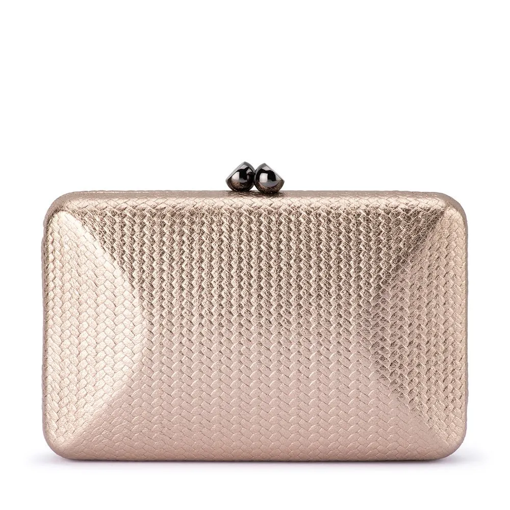CHICA Metallic Textured Clutch sold by Olga Berg