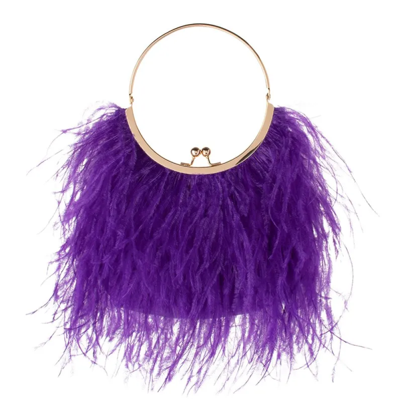PENNY Feathered Frame Bag sold by Olga Berg