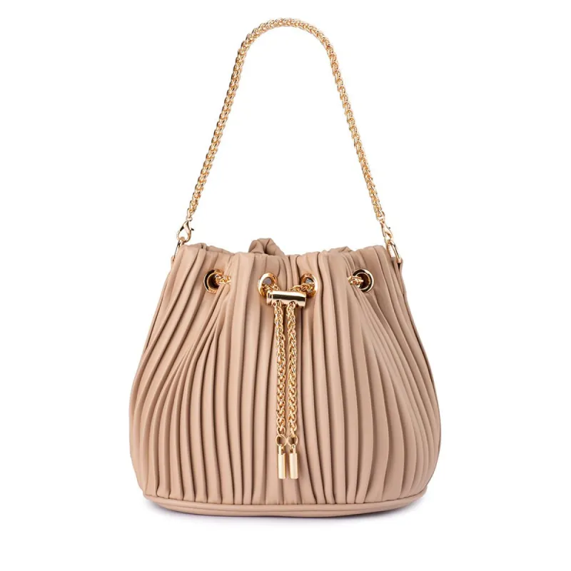 REMI Pleated Drawstring Bag made by Olga Berg