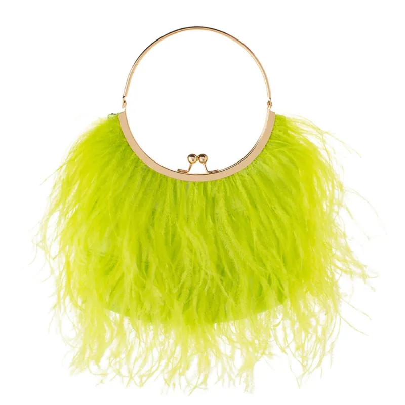 PENNY Feathered Frame Bag sold by Olga Berg