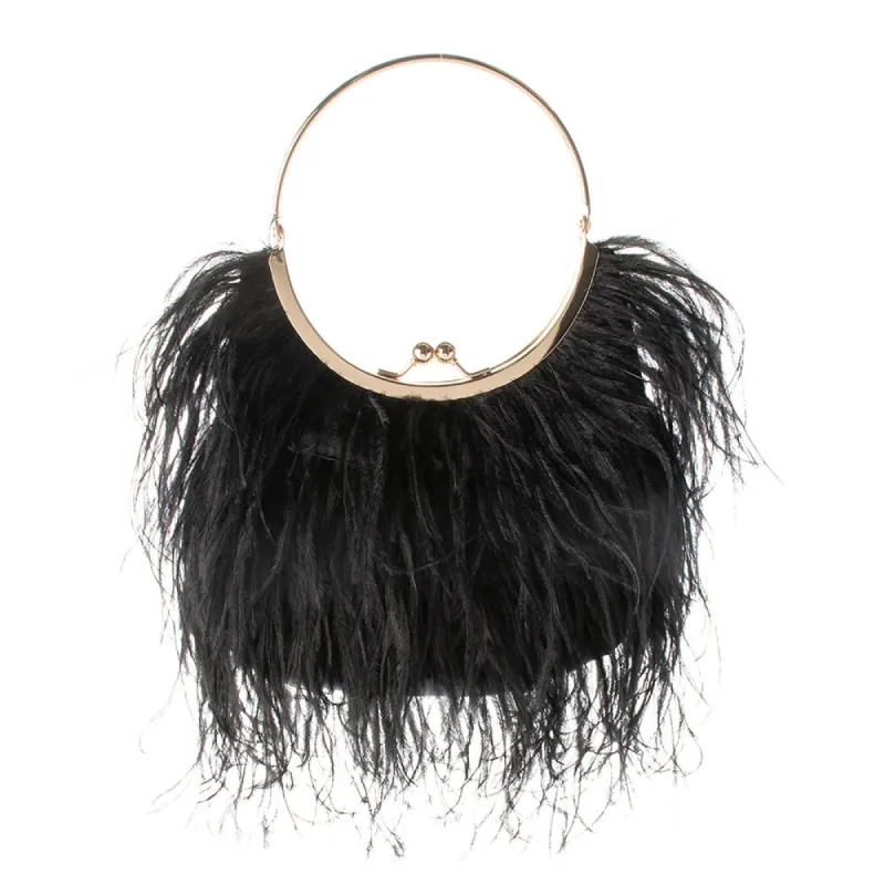 PENNY Feathered Frame Bag sold by Olga Berg