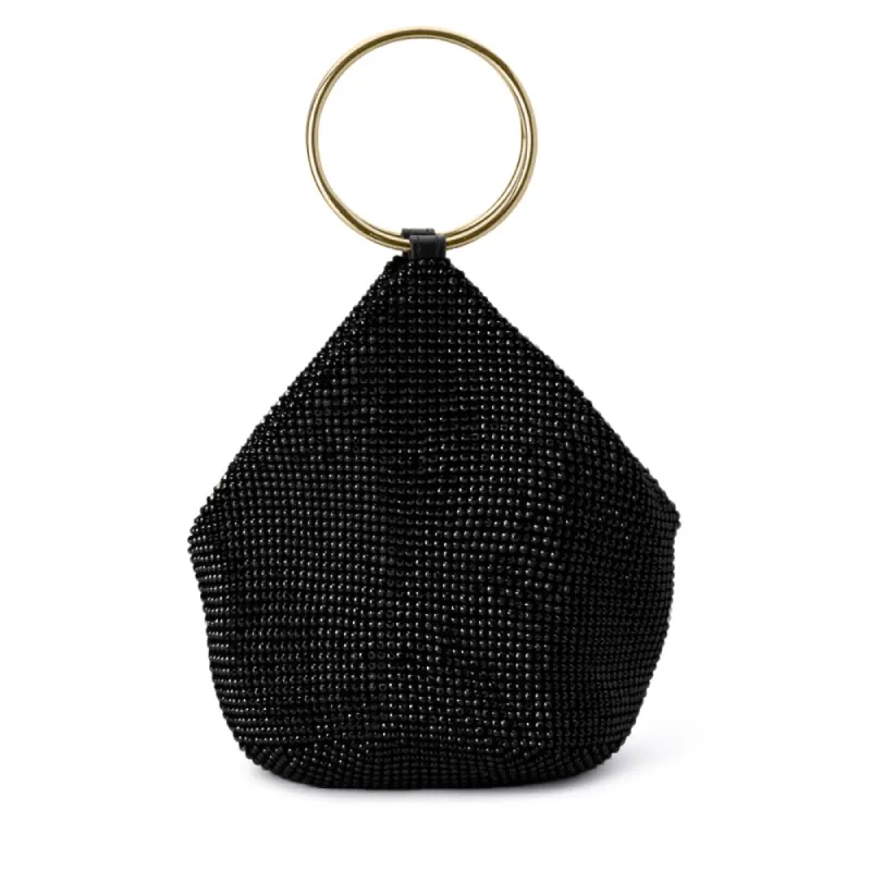 ELLIE Crystal Mesh Ring Handle Bag sold by Olga Berg