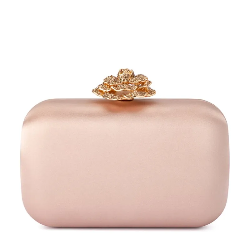 ROSA Crystal Lock Clutch sold by Olga Berg