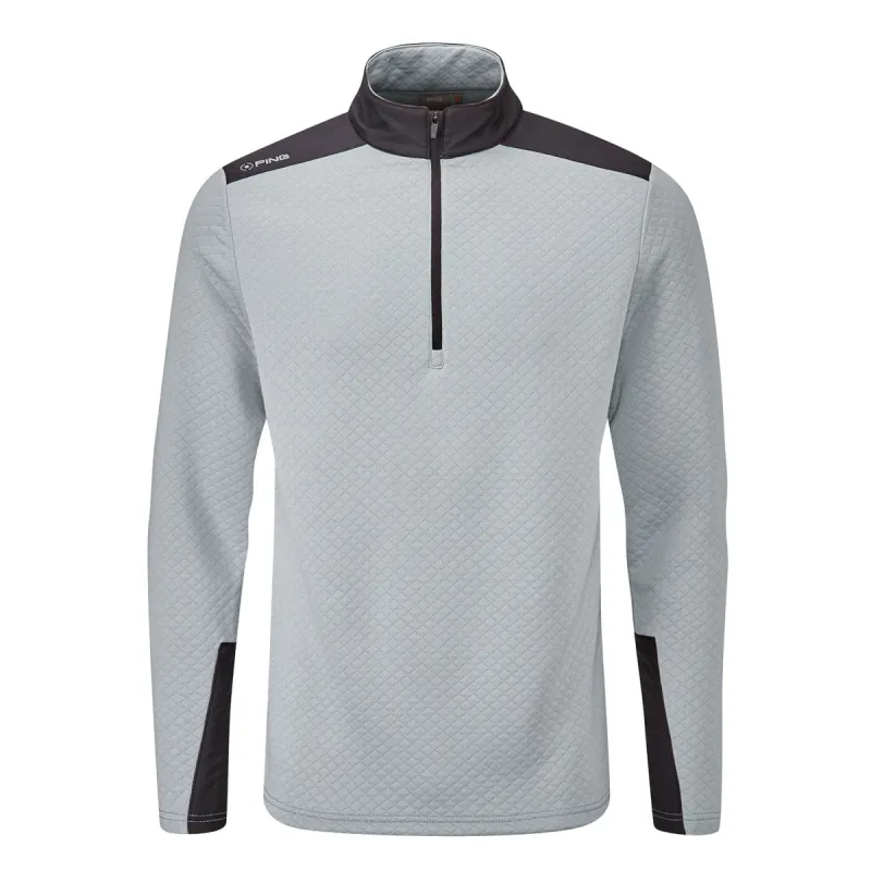 Ping Marshall Half Zip Golf Pullover - Quarry/Black sold by Original Green