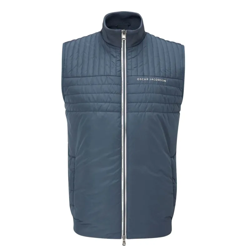 Oscar Jacobson Hodgson Padded Gilet - China Blue sold by Original Green