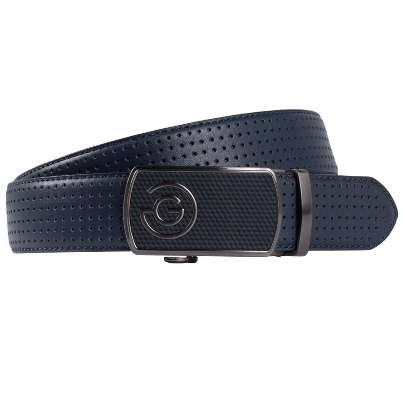 Galvin Green West Leather Belt - Navy sold by Original Green