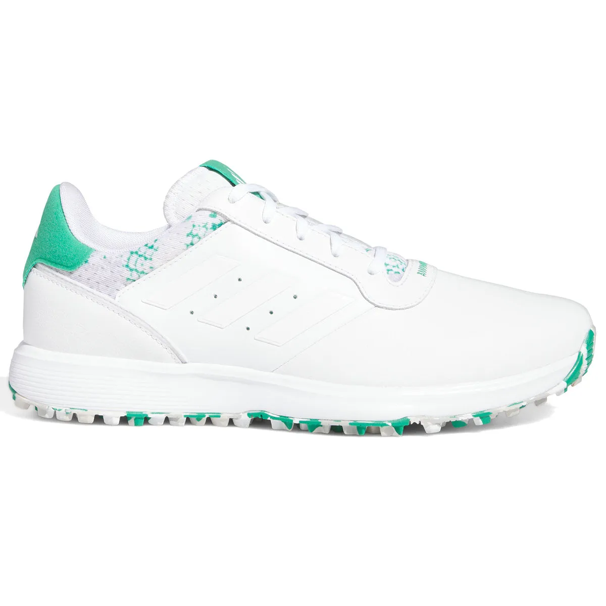 adidas S2G SL 23 Leather Golf Shoes - White/Court Green sold by Original Green