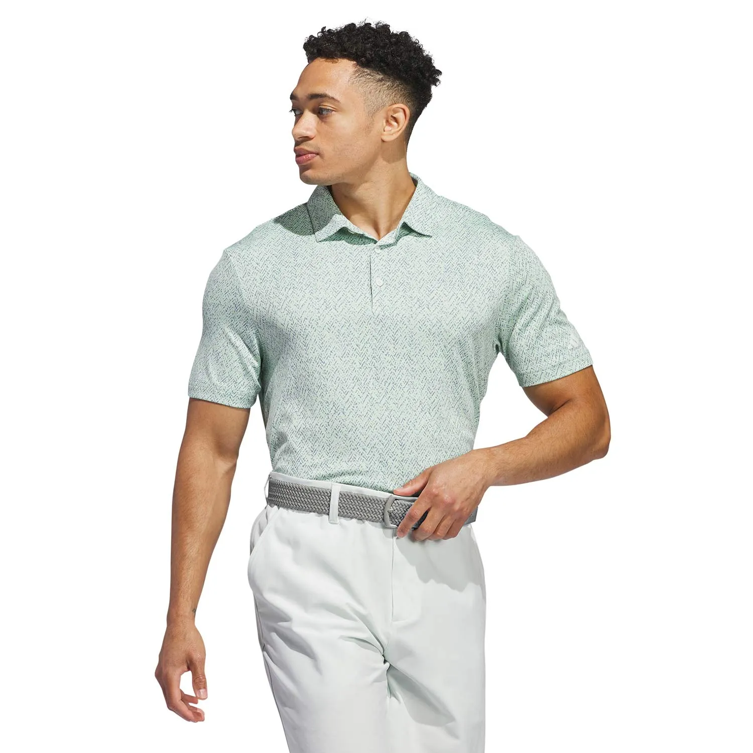 adidas Golf Ultimate365 Jacquard Polo Shirt - Semi Green Spark sold by Original Green product image thumbnail 2