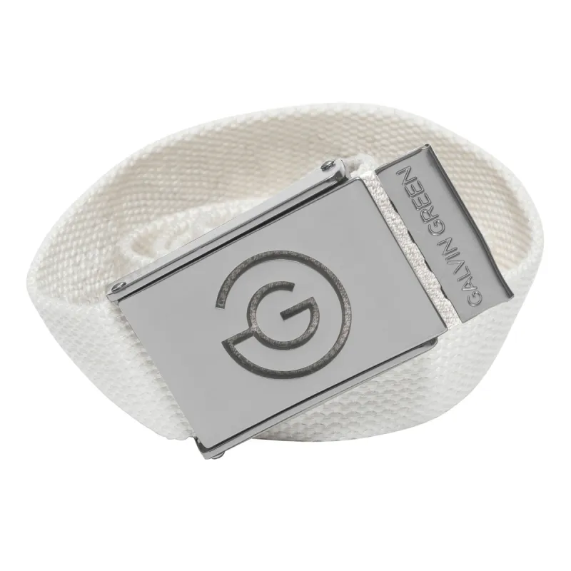 Galvin Green Warren Adjustable Belt - White sold by Original Green