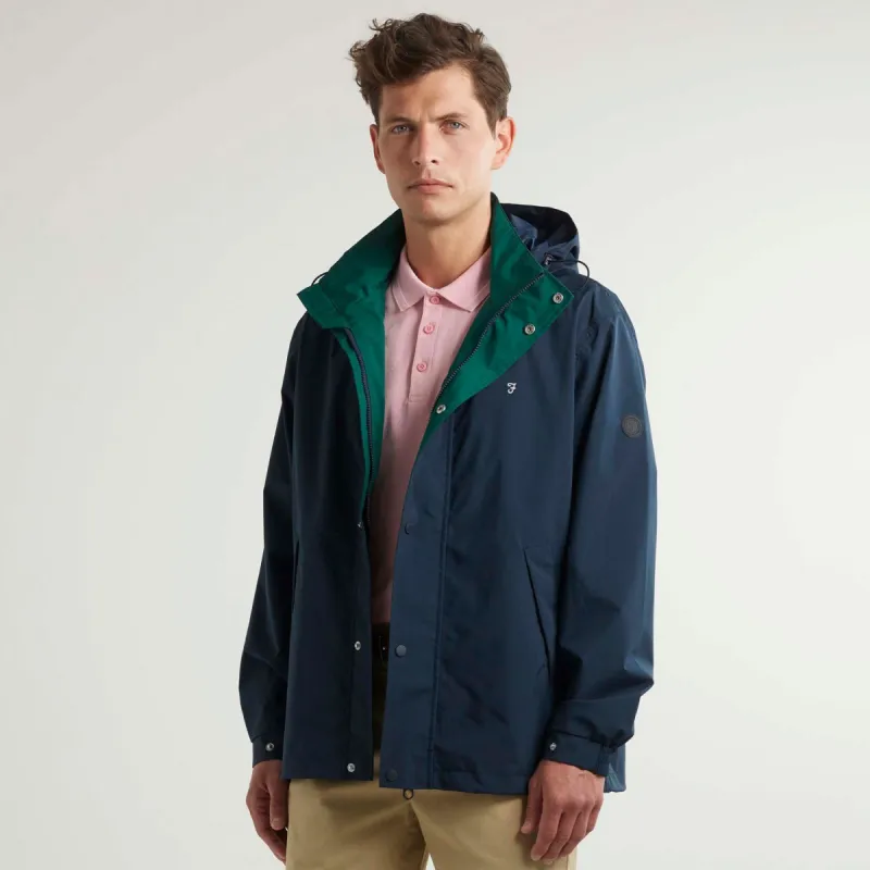 Farah Falkirk Hooded Anorak - Navy sold by Original Green