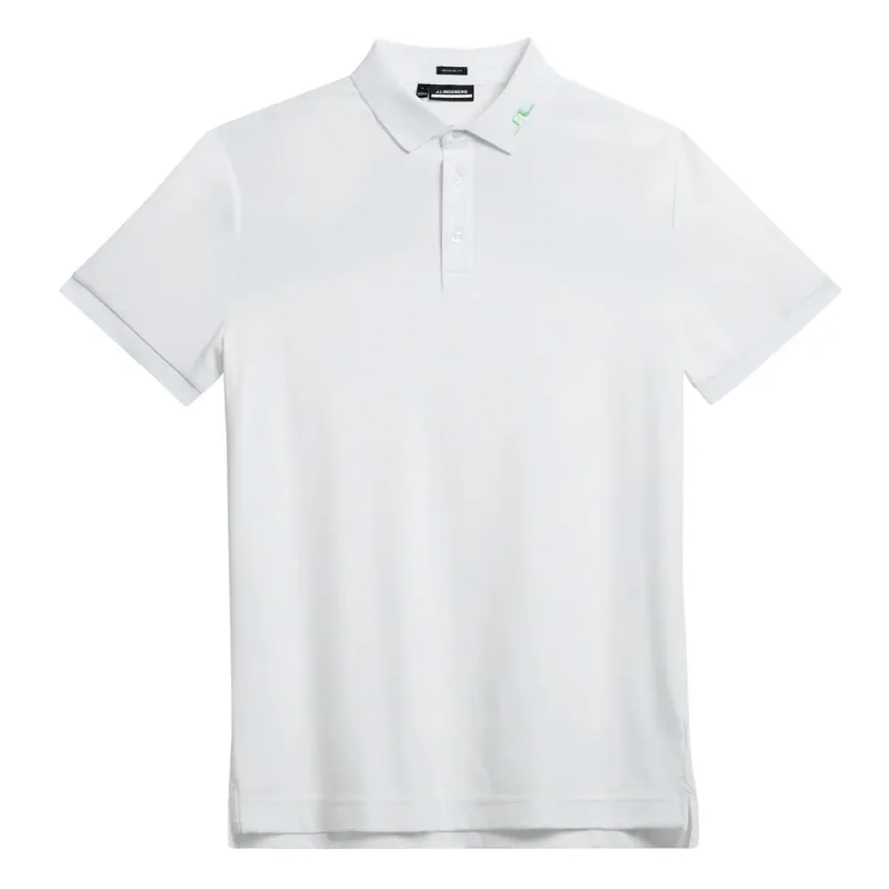 J.Lindeberg KV Golf Print Polo Shirt - White made by Original Green