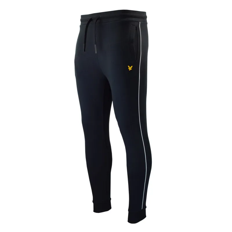 Lyle & Scott Sweatpant with Contrast Piping - True Black sold by Original Green