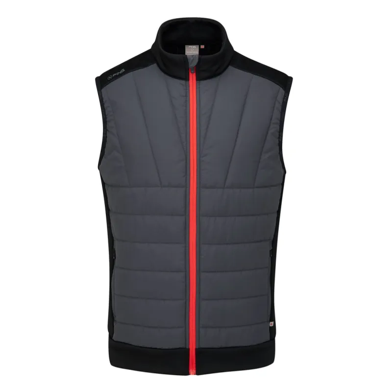 Ping Vernon SensorWarm Full Zip Golf Vest - Asphalt/Black sold by Original Green