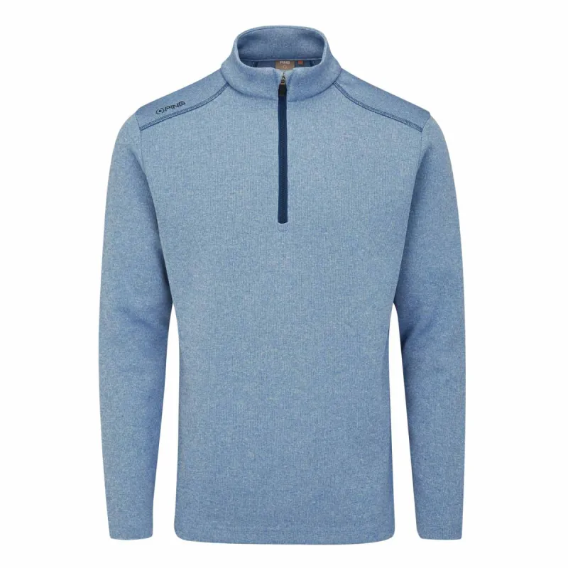 Ping Ramsey 1/2 Zip Golf Pullover - Stone Blue Marl sold by Original Green
