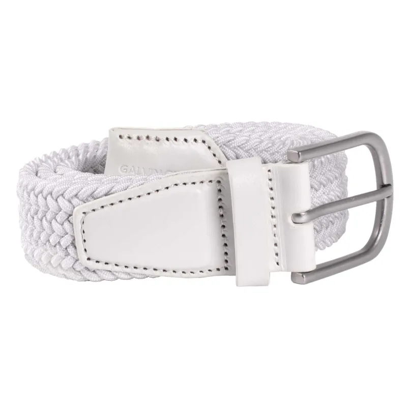 Galvin Green Wave braided Golf Belt - White sold by Original Green