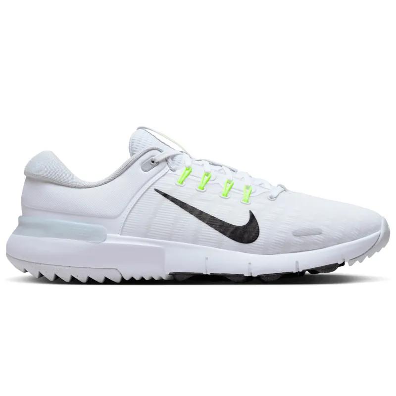 Nike Free Golf Shoes - White/Black/Pure Platinum sold by Original Green