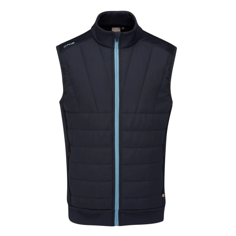 Ping Vernon SensorWarm Full Zip Golf Vest - Navy made by Ping