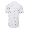 Ping Gold Putter Printed Golf Polo Shirt - White/Navy Multi sold by Original Green