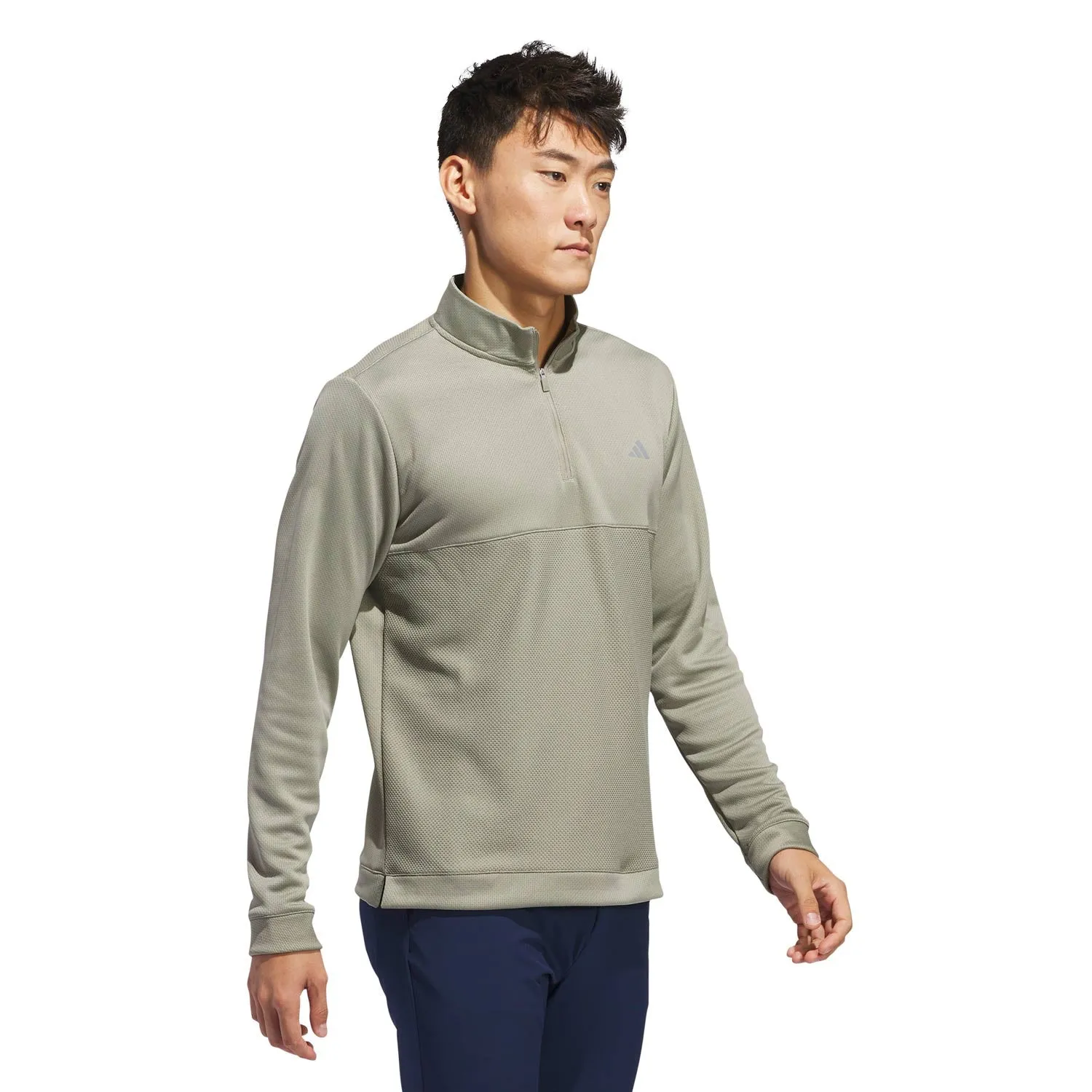 adidas Golf Ultimate365 Textured Half Zip Pullover - Silver Pebble sold by Original Green product image thumbnail 3