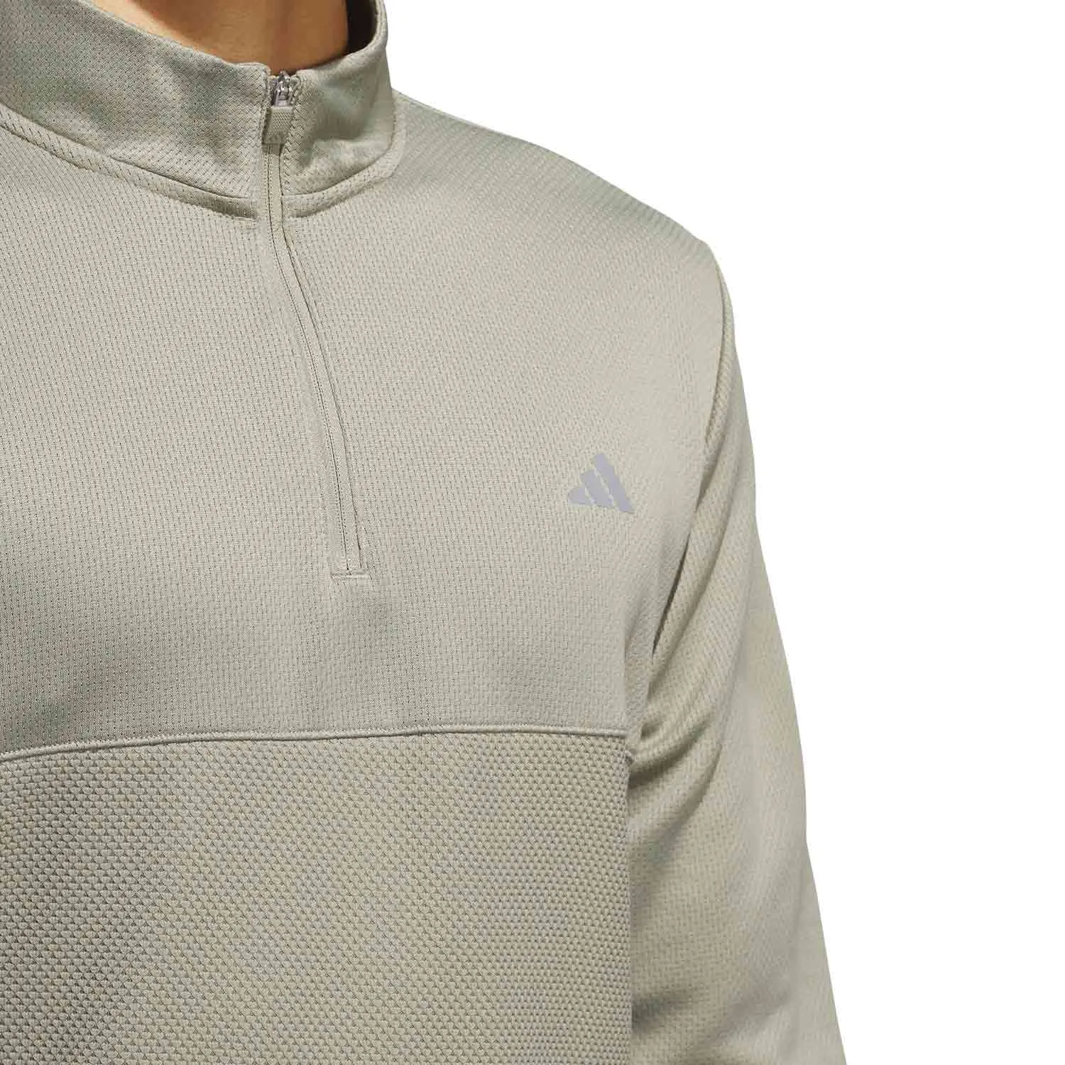 adidas Golf Ultimate365 Textured Half Zip Pullover - Silver Pebble sold by Original Green product image thumbnail 4