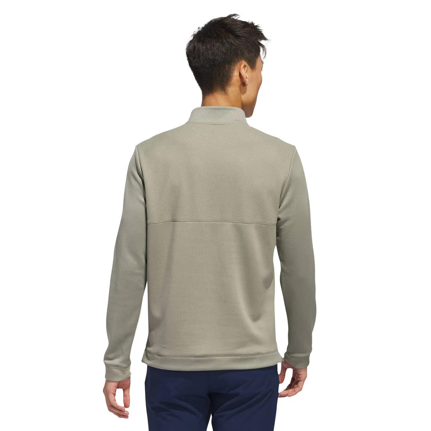 adidas Golf Ultimate365 Textured Half Zip Pullover - Silver Pebble sold by Original Green product image thumbnail 2