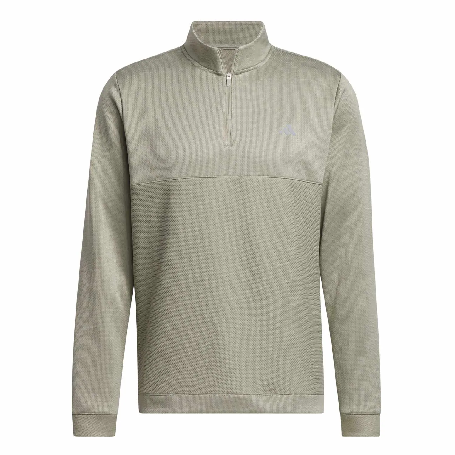 adidas Golf Ultimate365 Textured Half Zip Pullover - Silver Pebble sold by Original Green