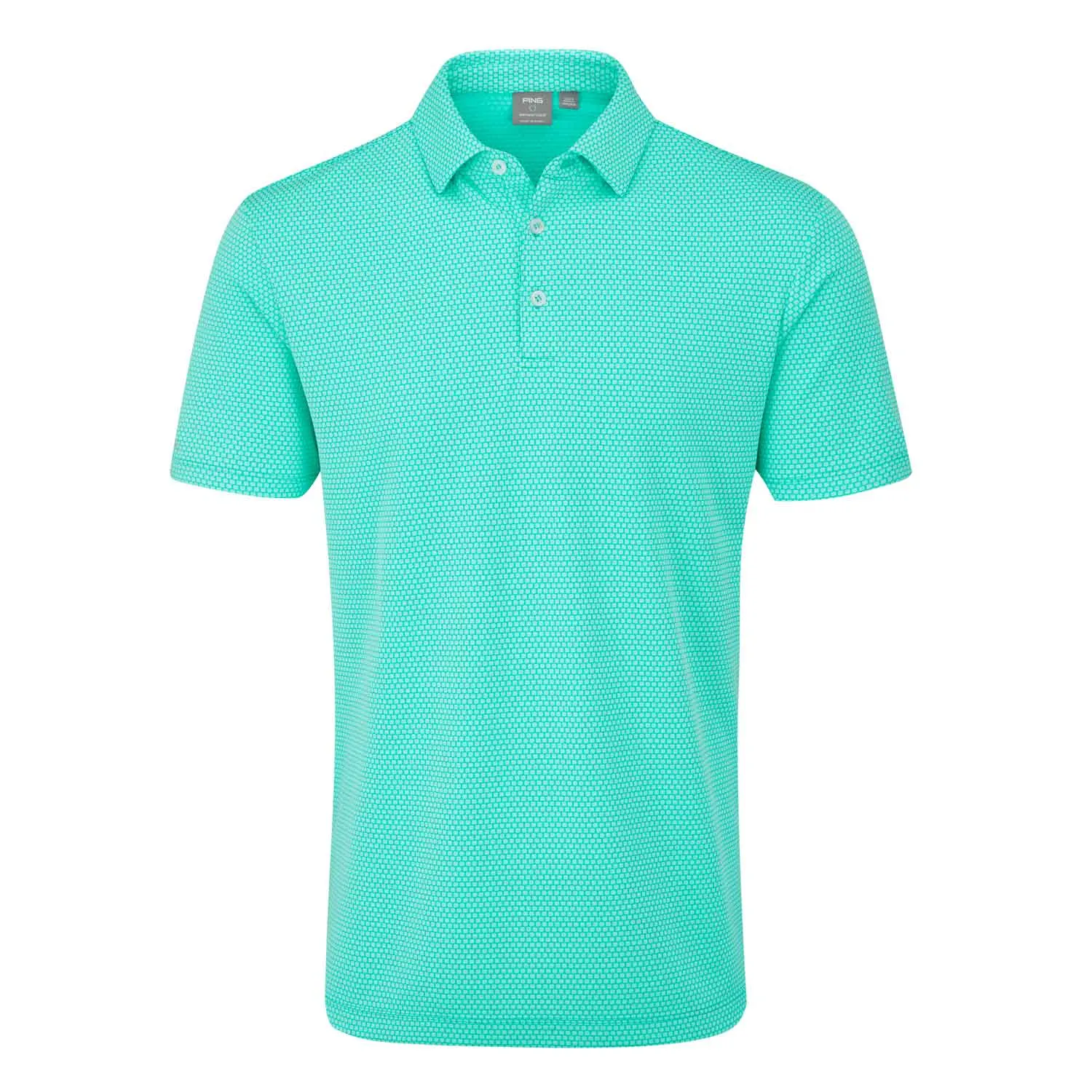 Ping Halcyon Honeycomb Polo Shirt - Aruba Blue Multi sold by Original Green