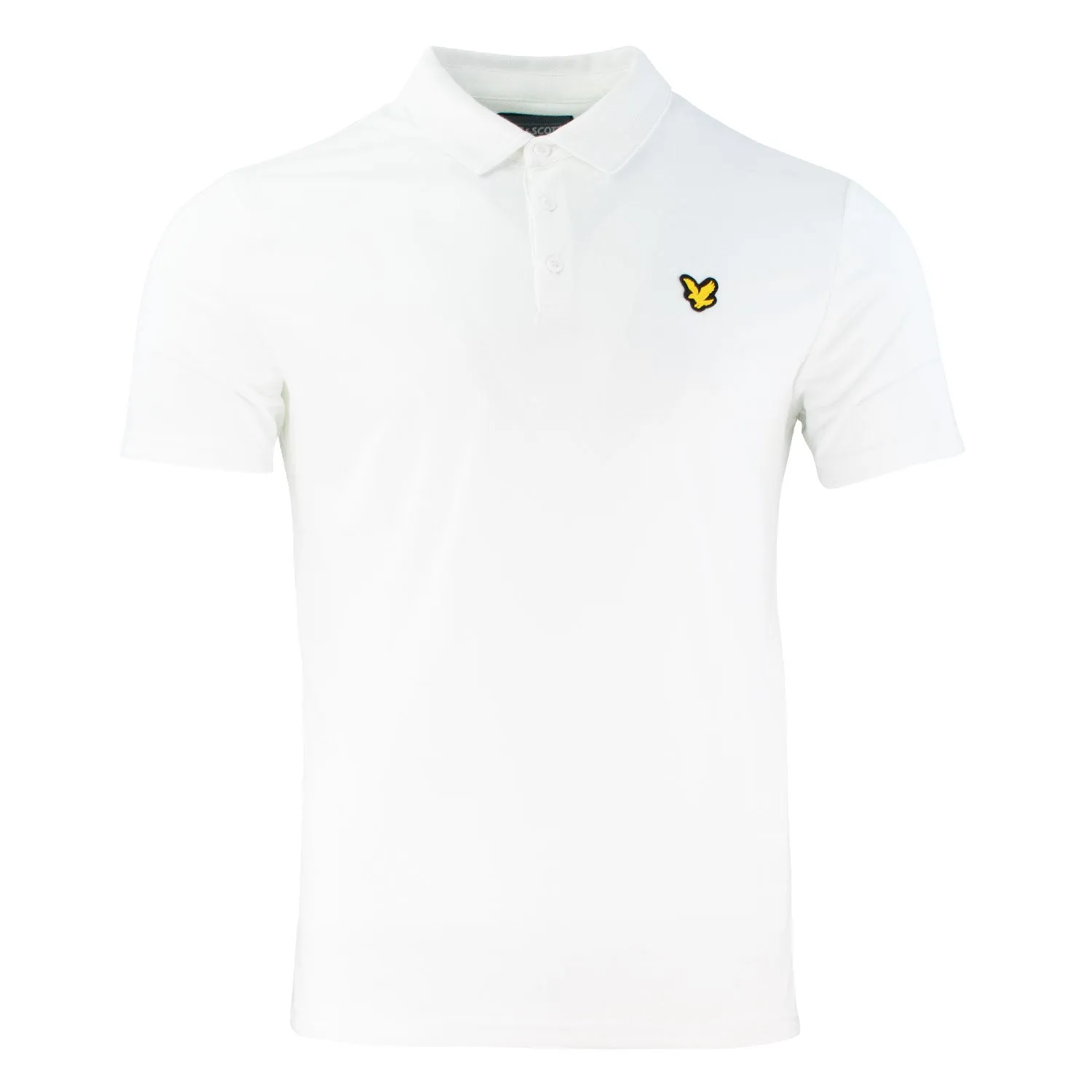 Lyle & Scott Jacquard Polo Shirt - White sold by Original Green