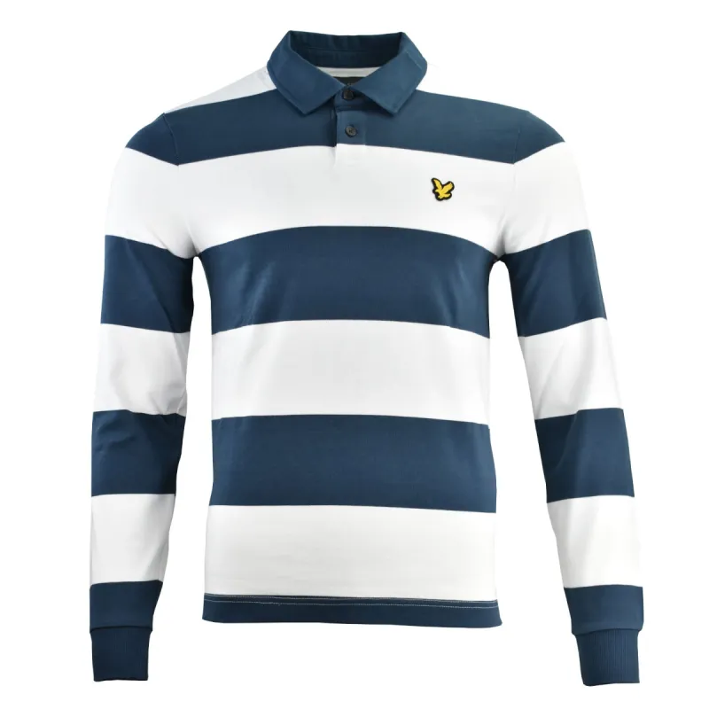 Lyle & Scott Golf Rugby Shirt - Navy sold by Original Green
