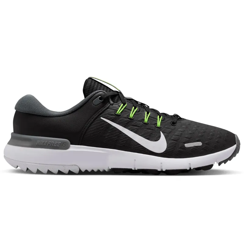 Nike Free Golf Shoes - Black/White/Iron Grey/Volt sold by Original Green