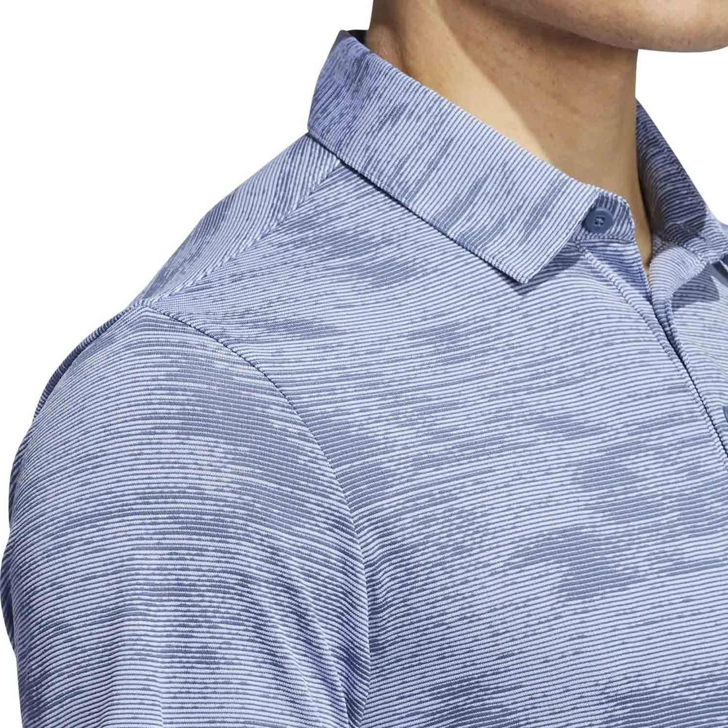 adidas Golf Ultimate365 Textured Stripe Shirt - Blue Spark/Preloved Ink sold by Original Green product image thumbnail 5