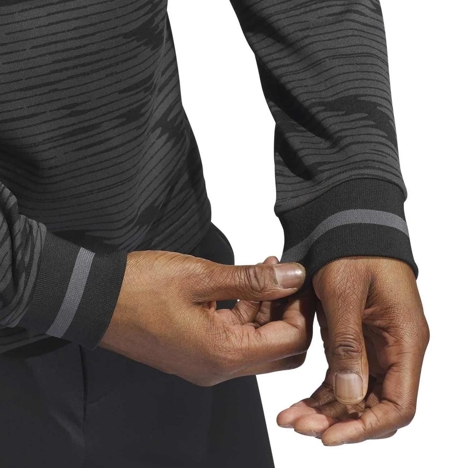 adidas Golf Ultimate365 COLD.RDY Quarter Zip Sweatshirt - Carbon/Black sold by Original Green product image thumbnail 4