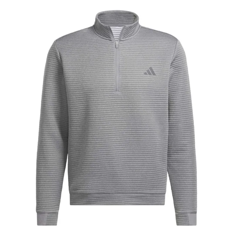 adidas Golf Ultimate365 DWR Quarter Zip Mid Layer - Grey Heather/White sold by Original Green