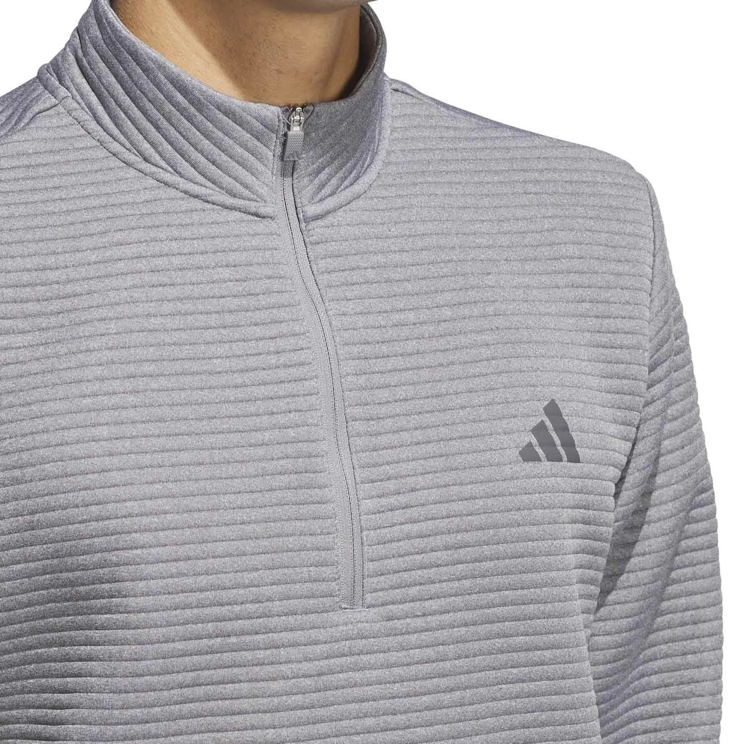 adidas Golf Ultimate365 DWR Quarter Zip Mid Layer - Grey Heather/White sold by Original Green product image thumbnail 5